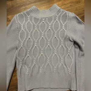 Blue sweater with pearls